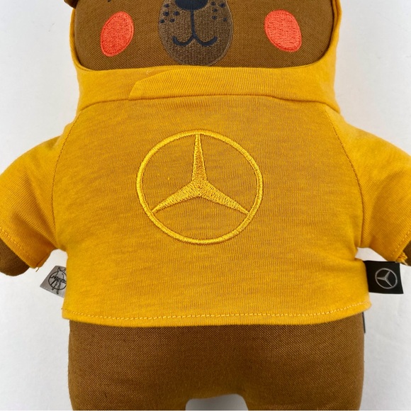 Mercedes Benz 11 inch Fabric Teddy Bear By Lassig, With Sweater, Washable Toy - Picture 3 of 9